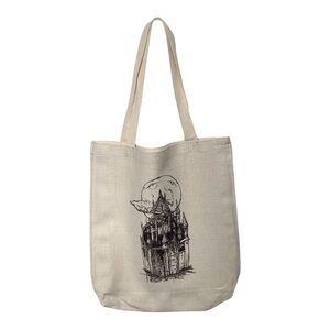 NWOT Canvas Tote Bag with Gothic Print